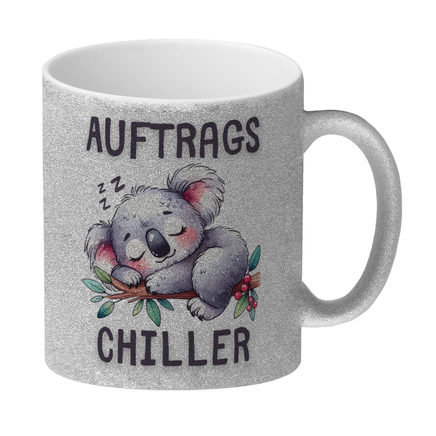 Koala Auftragschiller Glitzer-Kaffeebecher