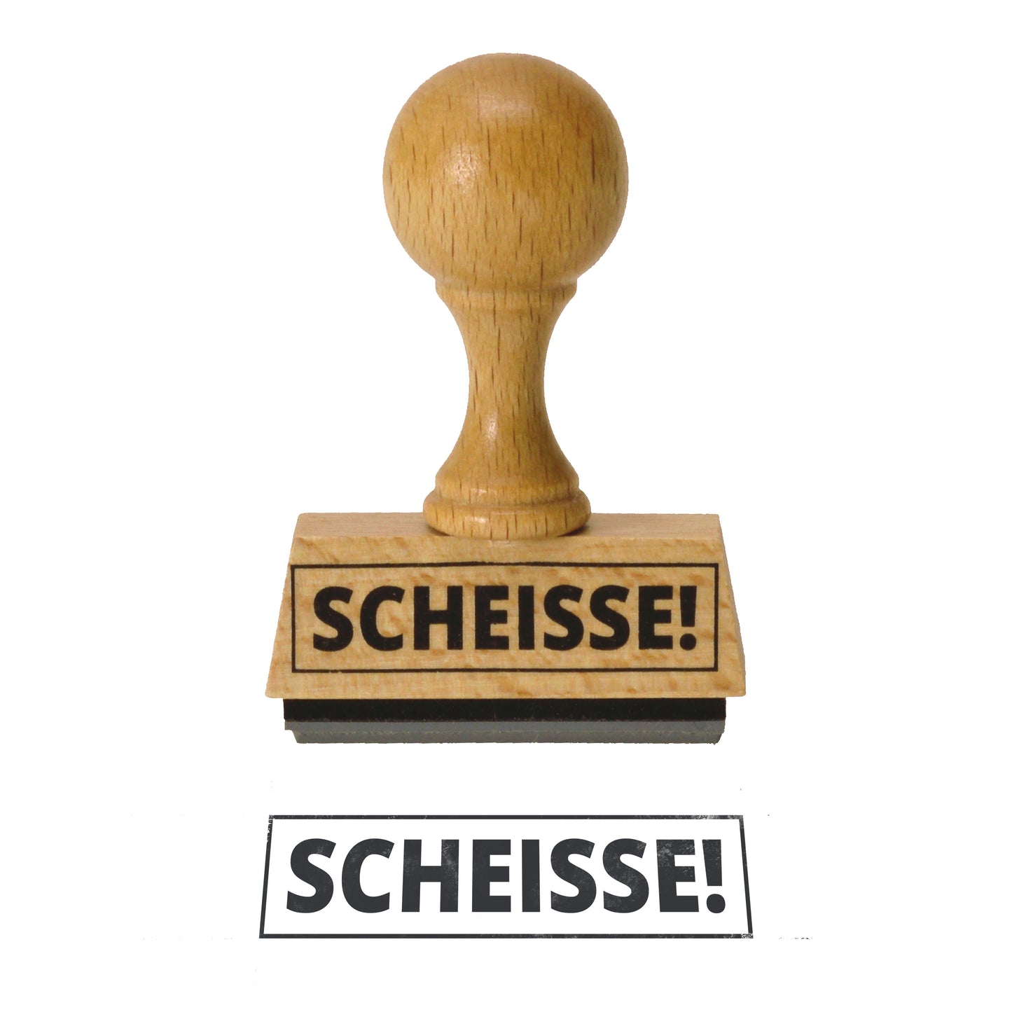 Der Scheisse! Holzstempel