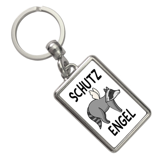 Schutzengel Waschbär Schlüsselanhänger