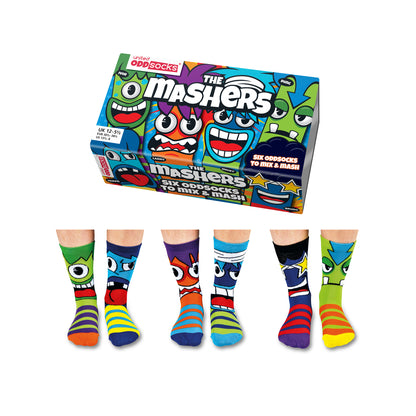 Verrückte Socken Oddsocks Mashers für Jungen im 6er Set