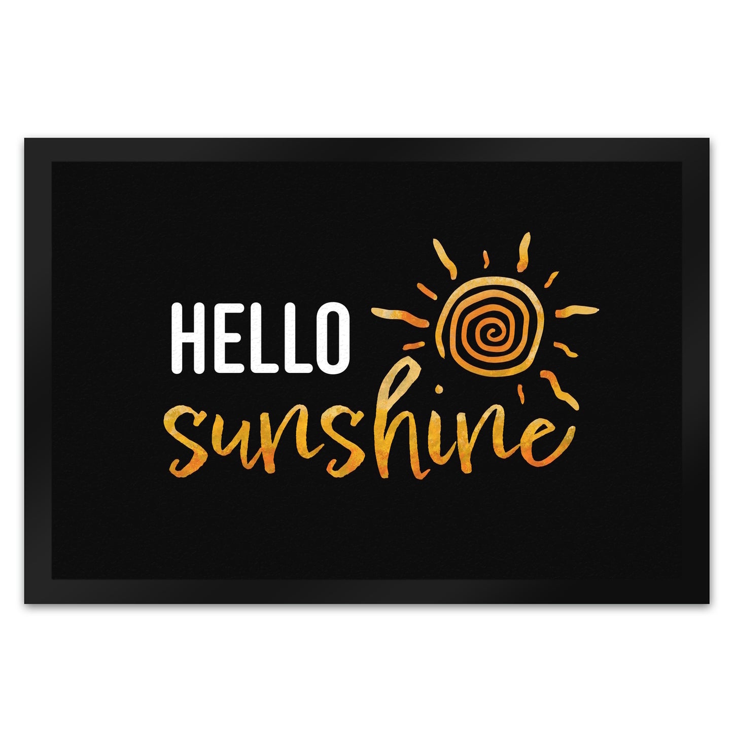 Hello sunshine Fußmatte XL in 40x60 cm mit strahlender Sonne