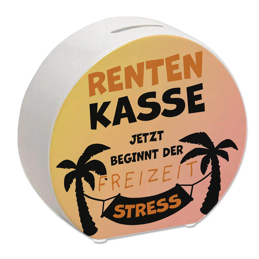 Rentenkasse - jetzt beginnt der Freizeitstress Spardose