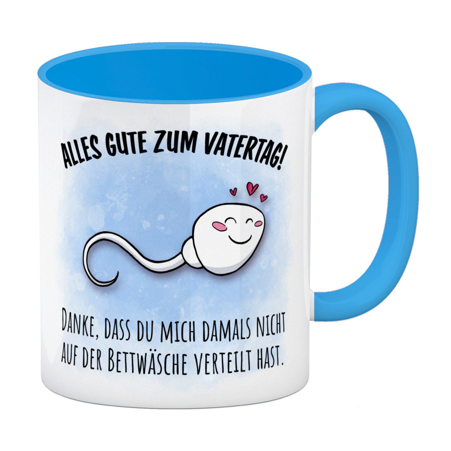 Danke Papa, dass du nicht Kaffeebecher in hellblau zum Vatertag mit Bettwäsche Spruch