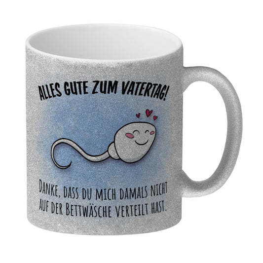 Danke Papa, dass du nicht Glitzer-Kaffeebecher zum Vatertag mit Bettwäsche Spruch