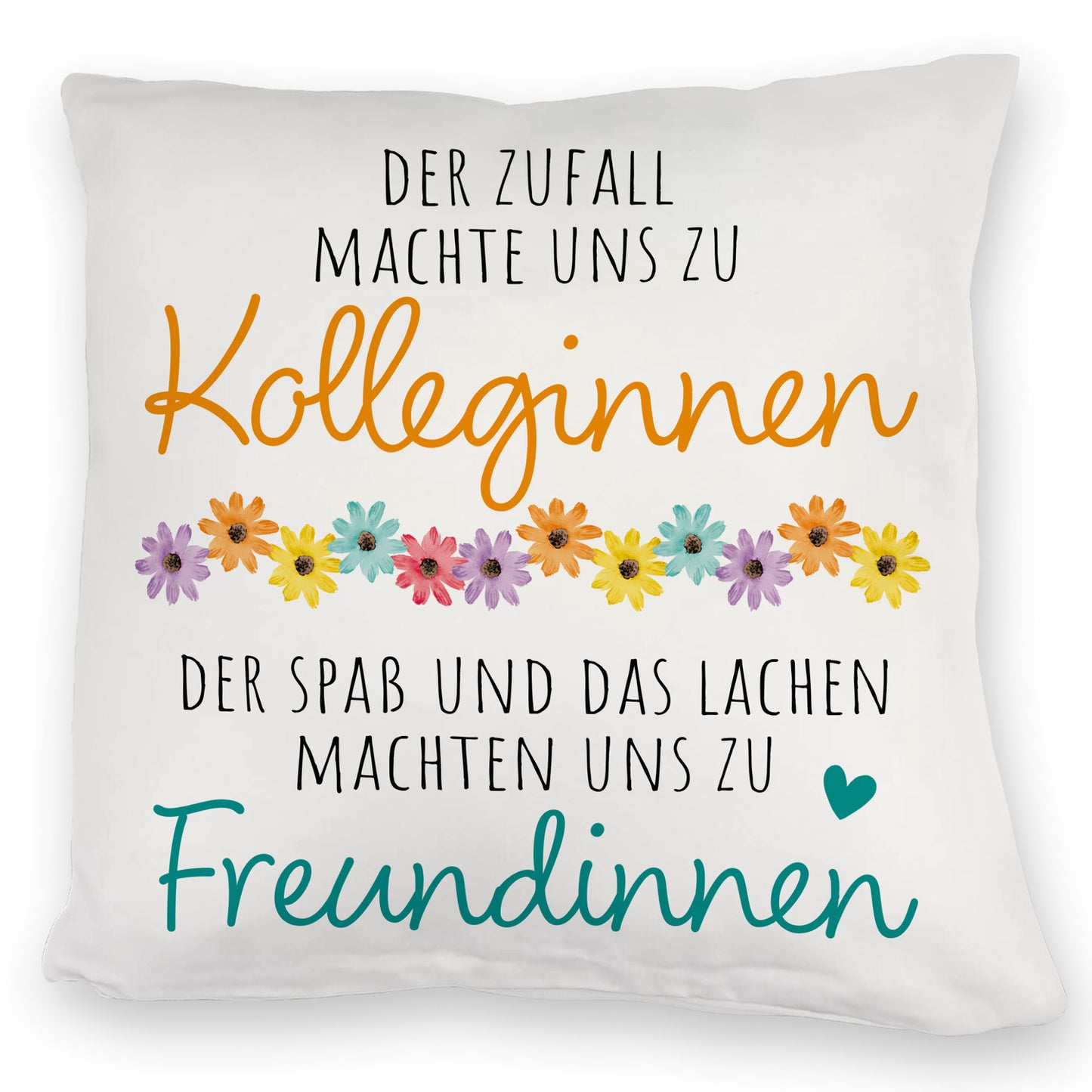 Beste Kollegin Kuschelkissen mit Spruch Von Kolleginnen zu Freundinnen durch Spaß