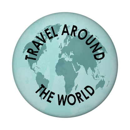 Travel around the World Weltkarte Magnet rund