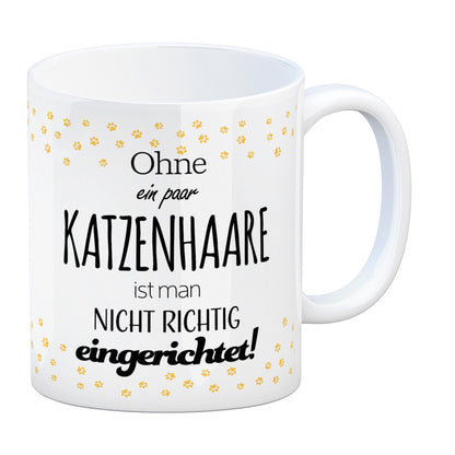 Ohne ein paar Katzenhaare ist man nicht richtig eingerichtet! Kaffeebecher