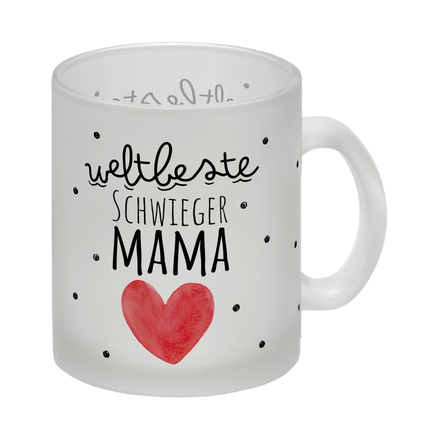 Schwiegermutter Glas Tasse mit Spruch Weltbeste Schwiegermama