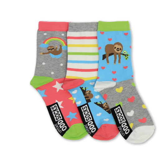 Faultier Oddsocks Socken in 37-42 im 3er Set