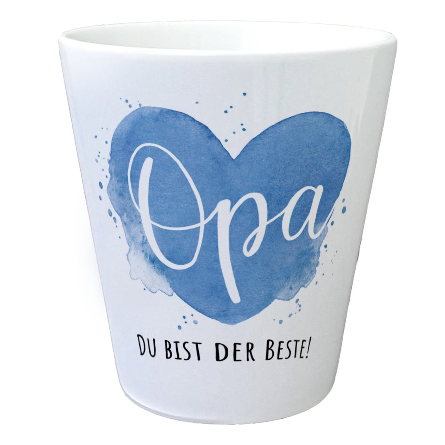 Bester Opa Blumentopf mit Spruch Opa Du bist der Beste