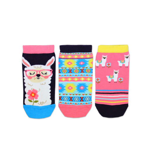 Lama und Aztekenmuster Füßlinge Oddsocks Socken in 30,5-38,5 im 3er Set