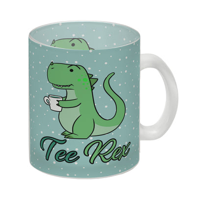 Tee Rex Glas Tasse mit Dinosaurier mit Tasse Motiv