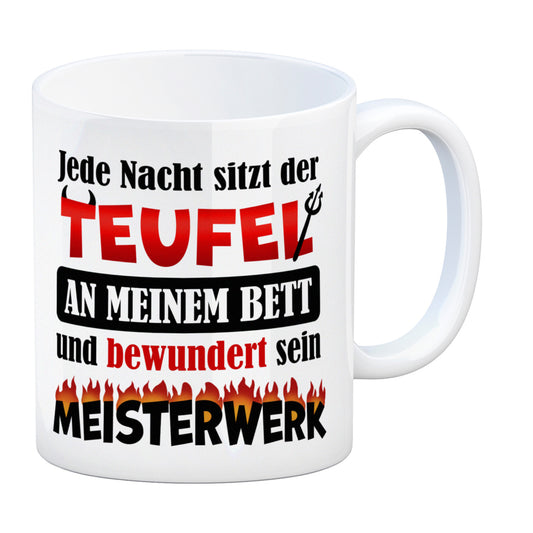 Jede Nacht sitzt der Teufel an meinem Bett… Kaffeebecher