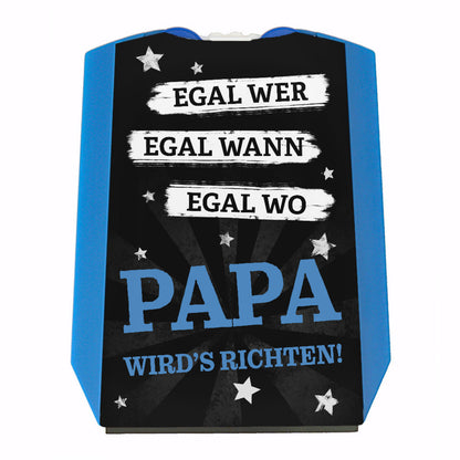 Papa wird’s richten Parkscheibe mit 2 Einkaufswagenchips