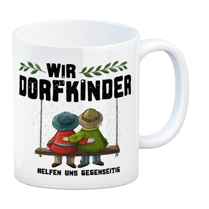 Wir Dorfkinder helfen uns gegenseitig Kaffeebecher