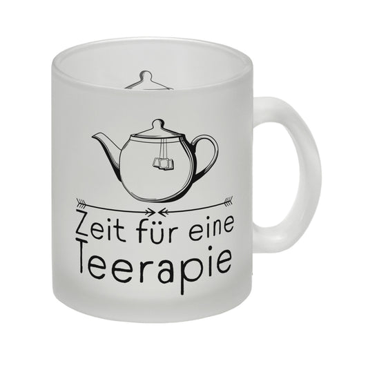 Zeit für eine Teerapie Glas Tasse