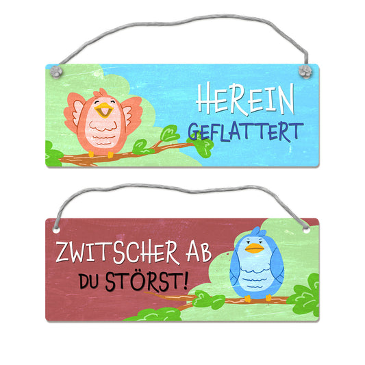 Wendeschild mit Kordel Der Türhänger ist perfekt für Kinderzimmer, Hobbyzimmer, Büros und fürs Homeoffice, um unerwünschte Besucher zu vermeiden. Mit ihrem lustigen Motiv und dem Text ist dieser Dangler eine hübsche Alternative zum klassischen 'Bitte nic