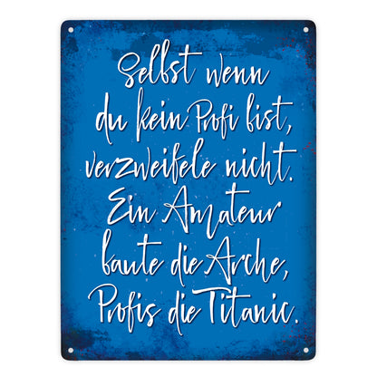 Kaffeebecher mit Spruch: Selbst wenn du ein Profi bist, ...