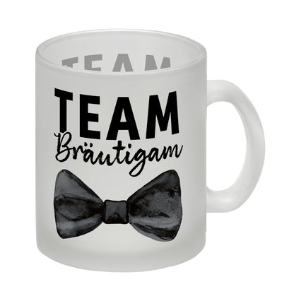 Trauzeuge Glas Tasse mit Spruch Team Bräutigam