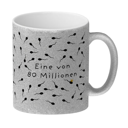 Eine von 80 Millionen Sperma Glitzer-Kaffeebecher