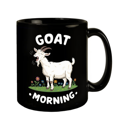 Müde gähnende Ziege - Goat Morning Tasse