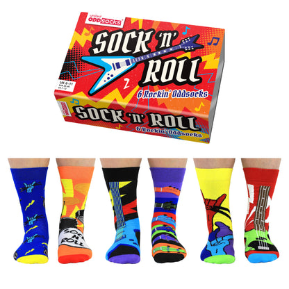 Sock n Roll Gitarre Oddsocks Socken in 39-46 im 6er Set