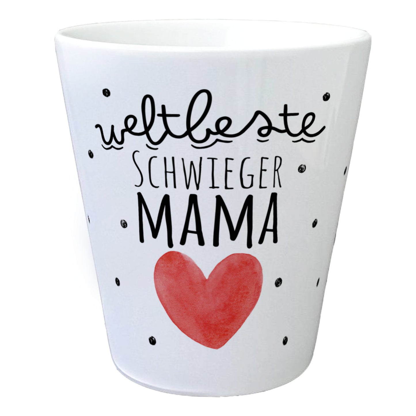 Schwiegermutter Blumentopf mit Spruch Weltbeste Schwiegermama