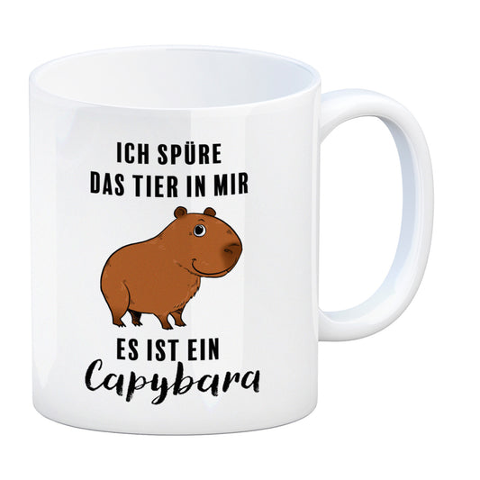 Ich spüre das Tier in mir – es ist ein Capybara Kaffeebecher