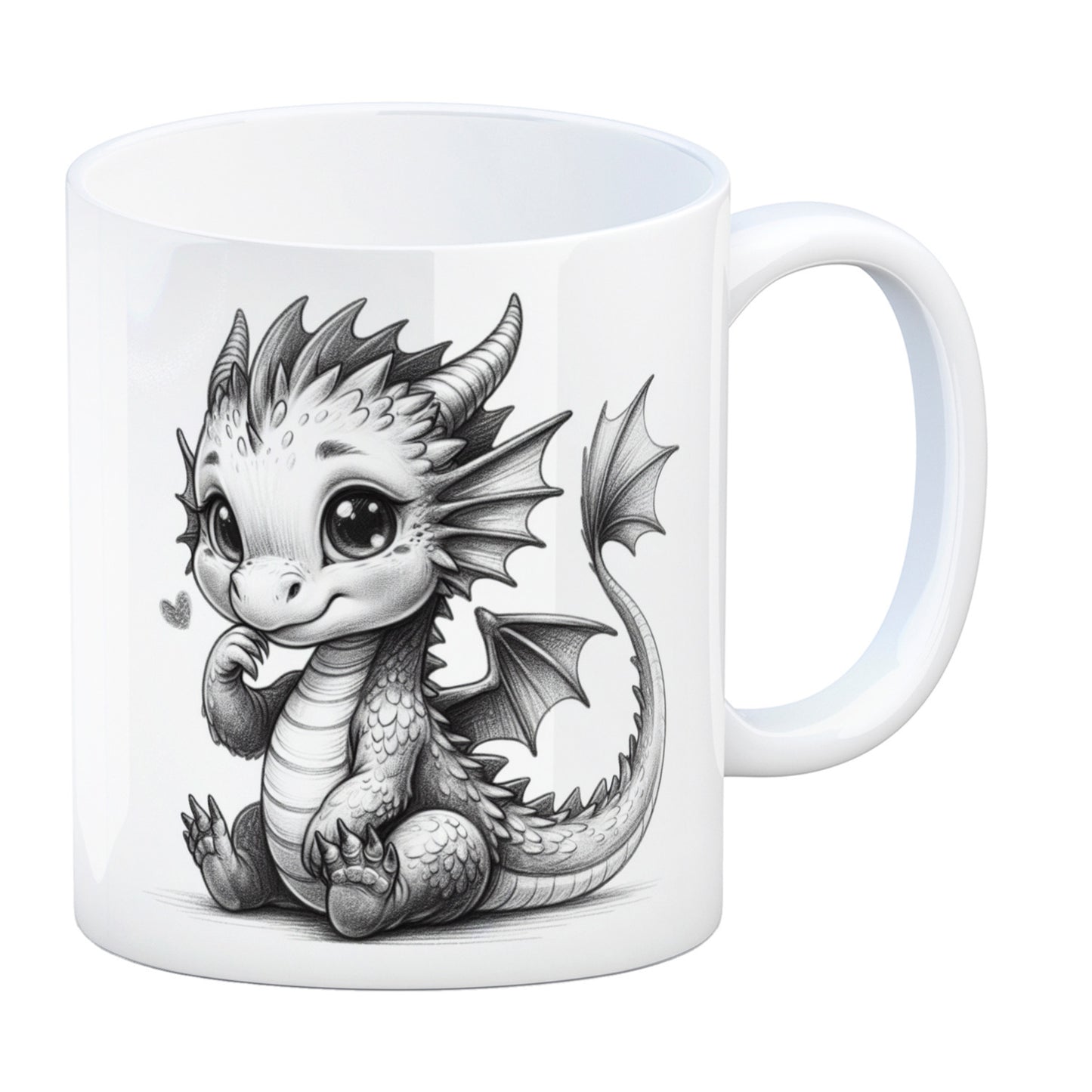 Niedlicher Drache Kaffeebecher