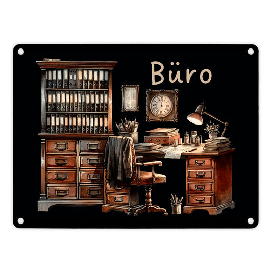 Büro Metallschild in 15x20 cm