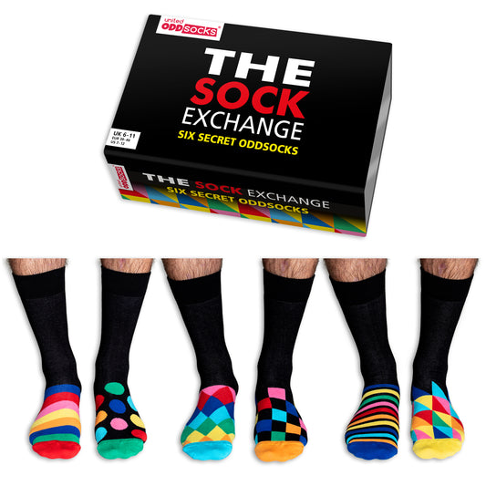 The Sock Exchange - Secret Oddsocks Socken in 39-46 im 6er Set