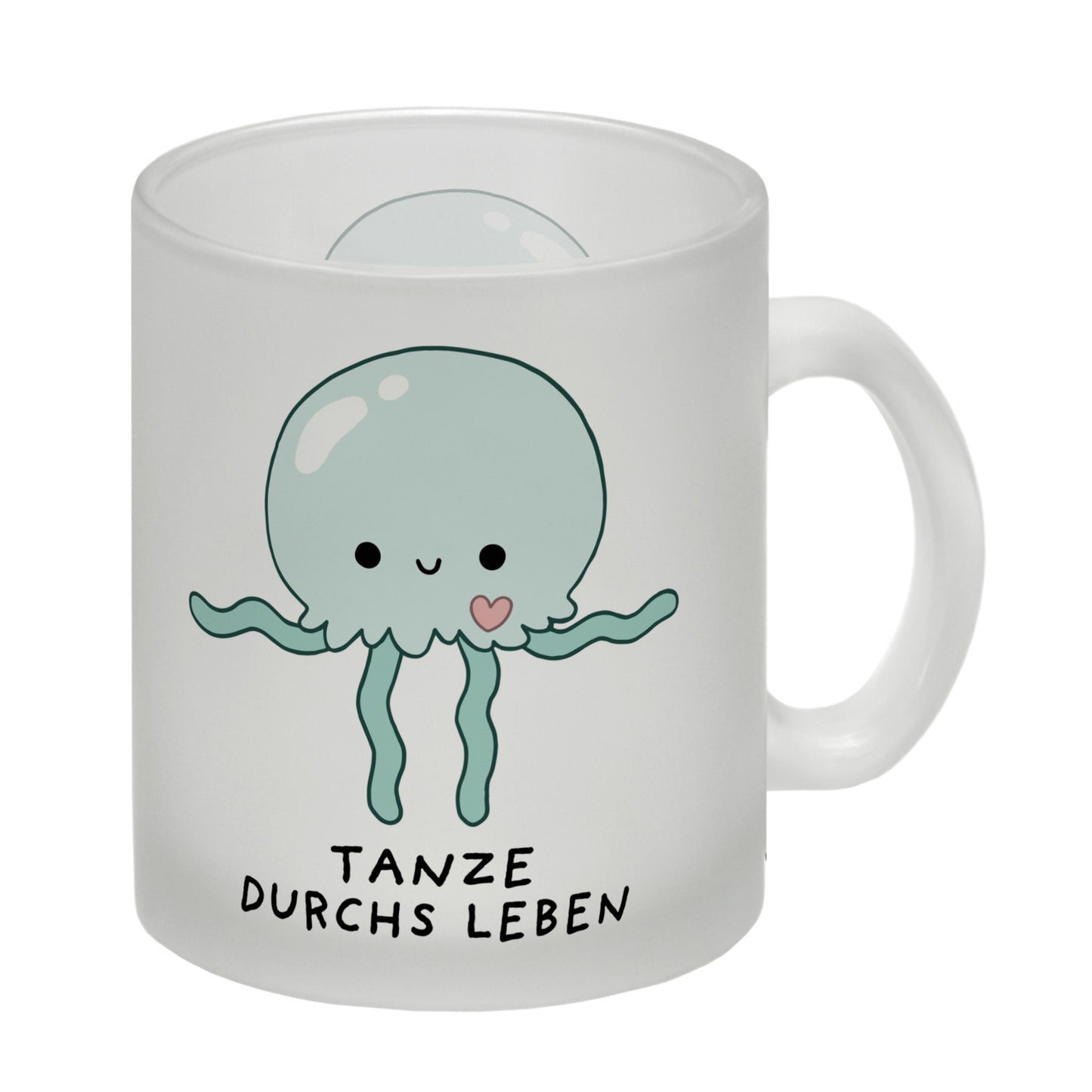 Jelly & Friends Qualle Glas Tasse mit Spruch Tanze durchs Leben