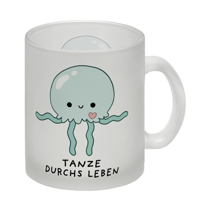 Jelly & Friends Qualle Glas Tasse mit Spruch Tanze durchs Leben