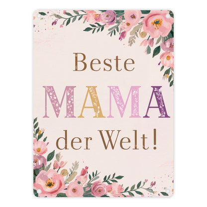 Beste MAMA der Welt Metallschild in 15x20 cm