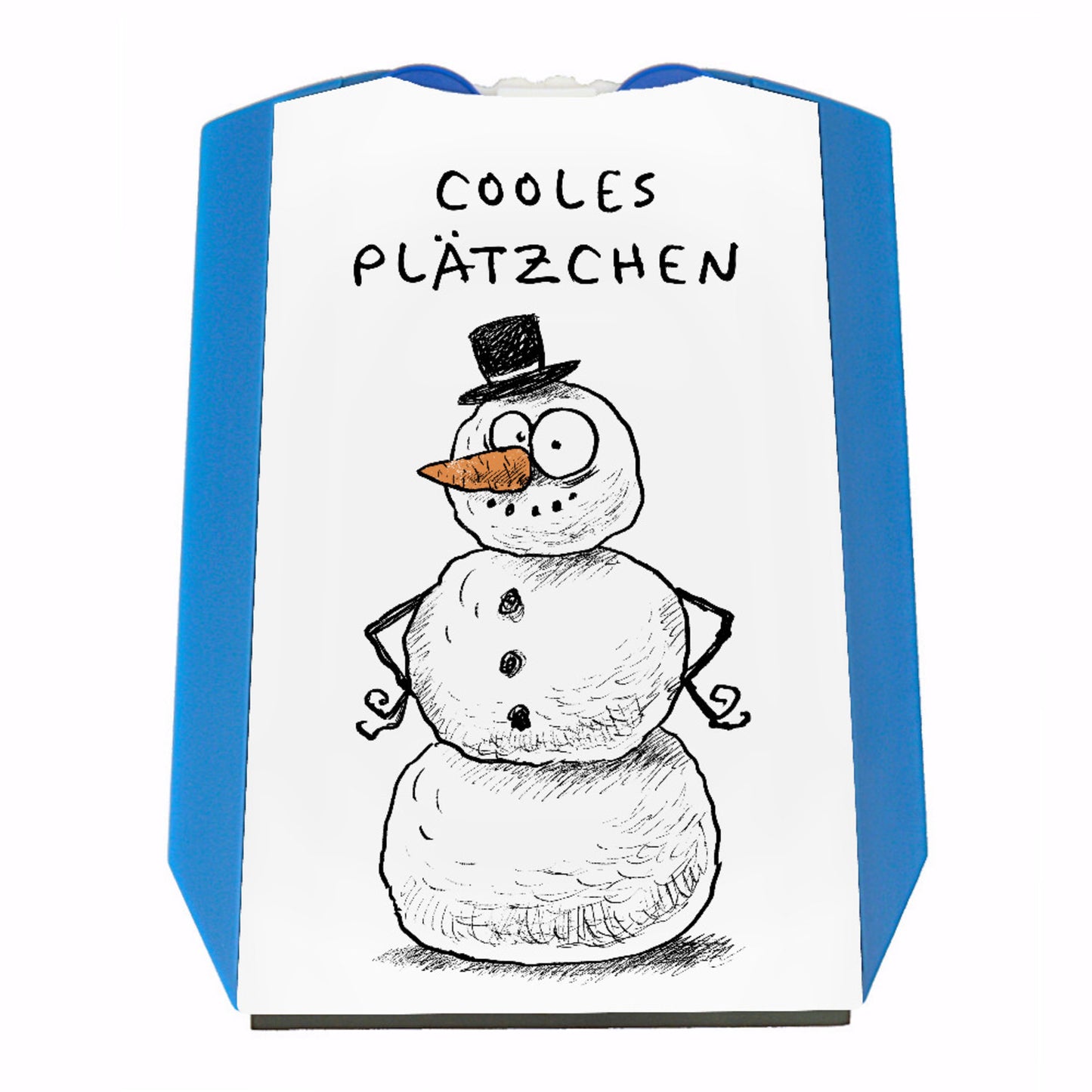 Cooles Plätzchen Parkscheibe mit Schneemann