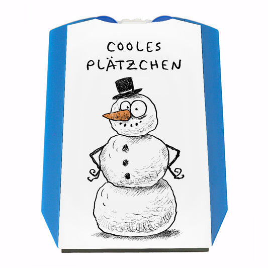 Cooles Plätzchen Parkscheibe mit Schneemann