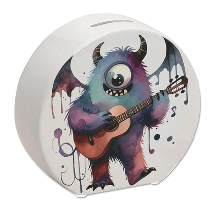 Freches Monster mit Gitarre Spardose