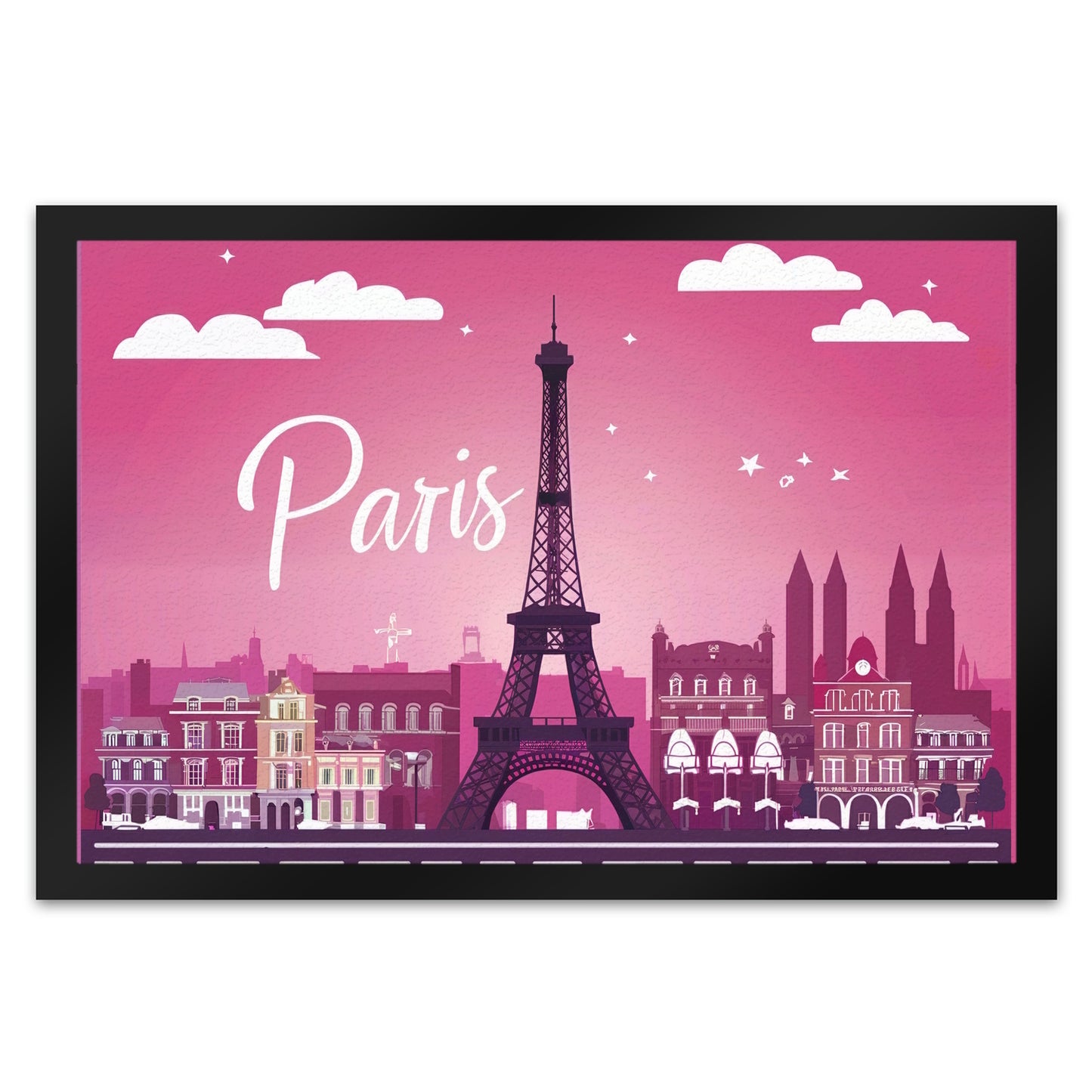 Paris Skyline Fußmatte XL in 40x60 cm