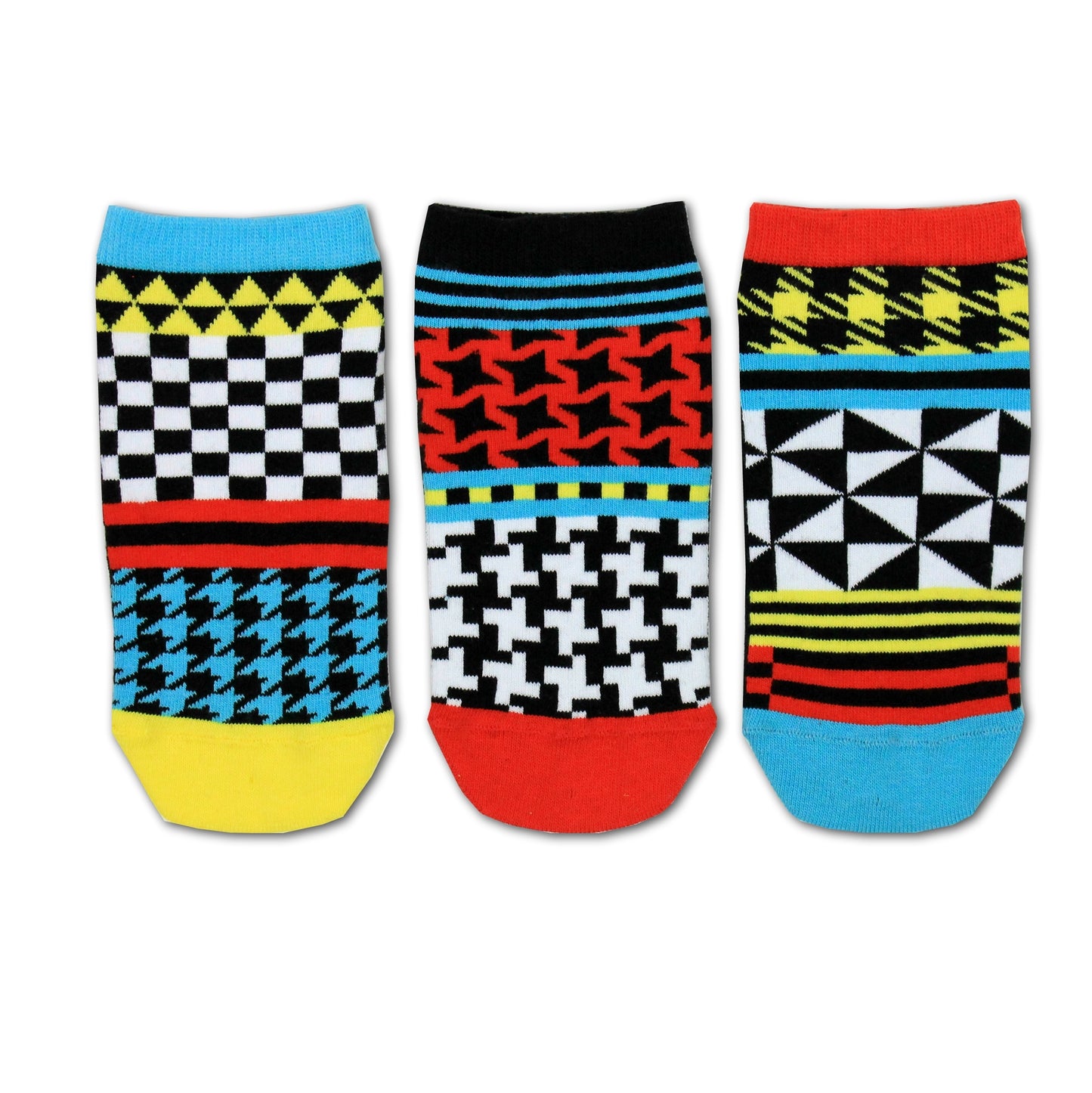 Geometrie Füßlinge Oddsocks Socken in 30,5-38,5 im 3er Set