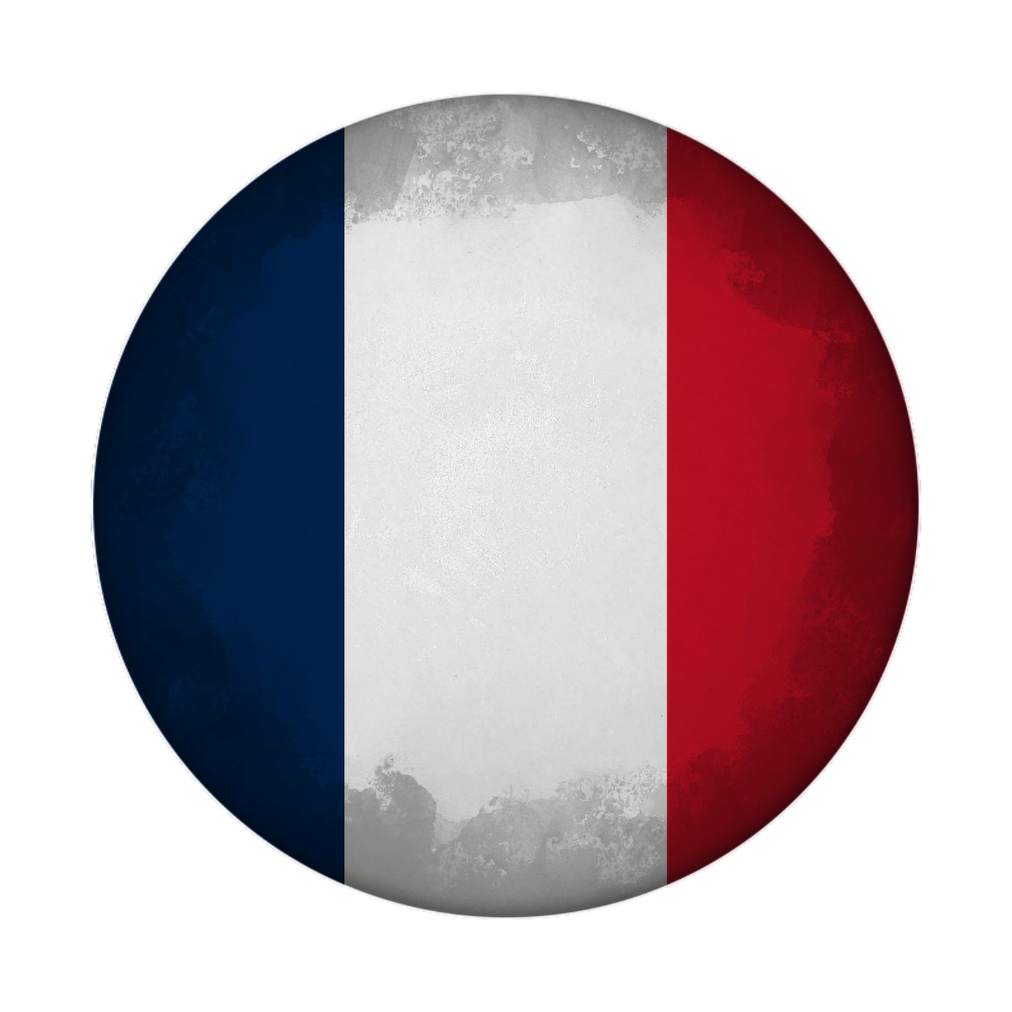 Frankreich Flagge Magnet rund