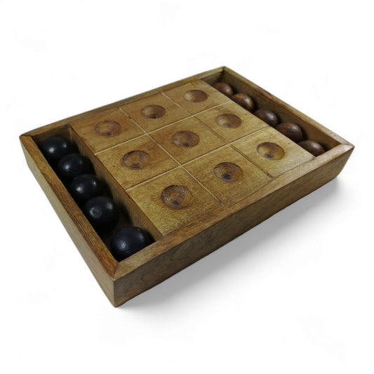 Gesellschaftsspiel Tic Tac Toe Spiel Brettspiel aus Holz