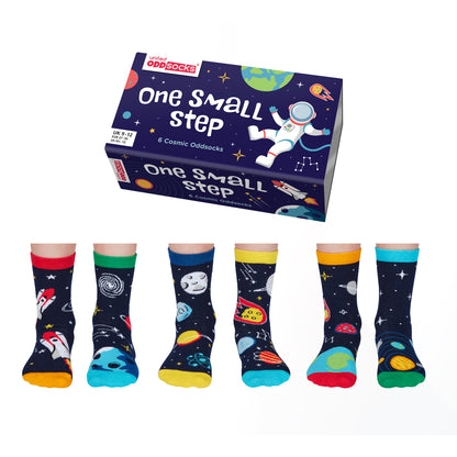 One Small Step Weltall Oddsocks Socken in 27-30 im 6er Set