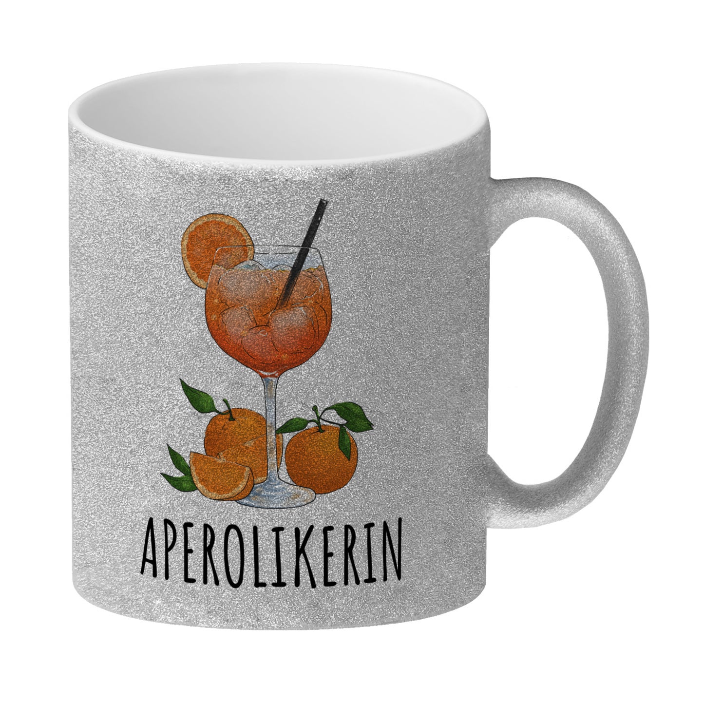 Aperolikerin Aperol Spritz Glitzer-Kaffeebecher