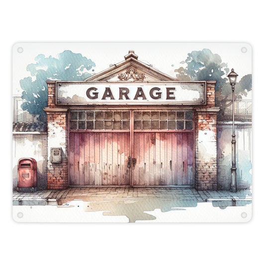 Garage Metallschild in 15x20 cm