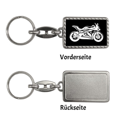 Motorrad Schlüsselanhänger mit Bordüre