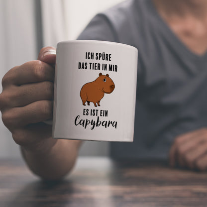 Ich spüre das Tier in mir – es ist ein Capybara Kaffeebecher