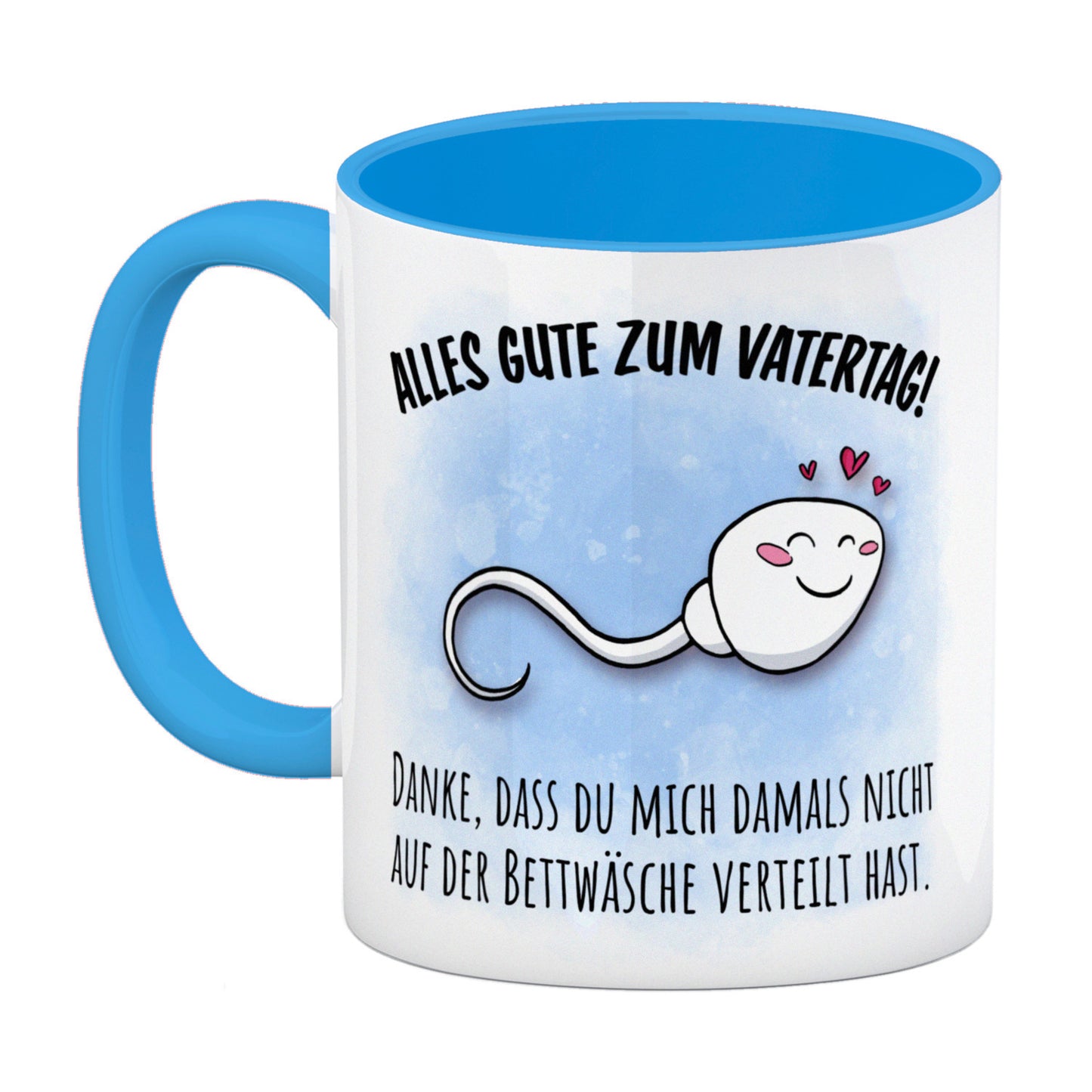 Danke Papa, dass du nicht Kaffeebecher in hellblau zum Vatertag mit Bettwäsche Spruch