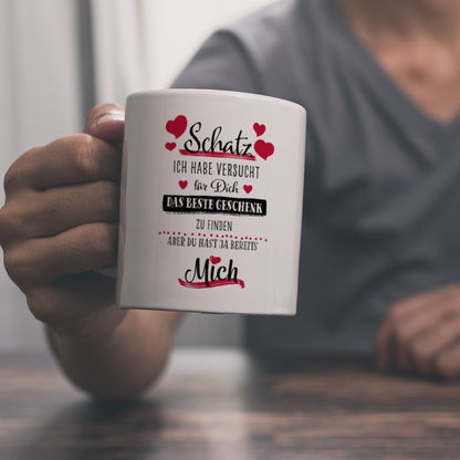 Bestes Geschenk für Schatz zum Valentinstag Kaffeebecher