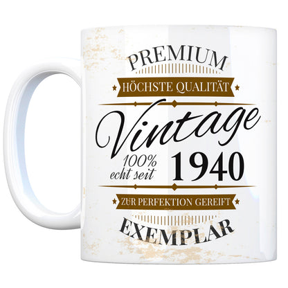 Vintage Tasse 100% echt seit 1940 - Premium Exemplar - Zur Perfektion gereift -