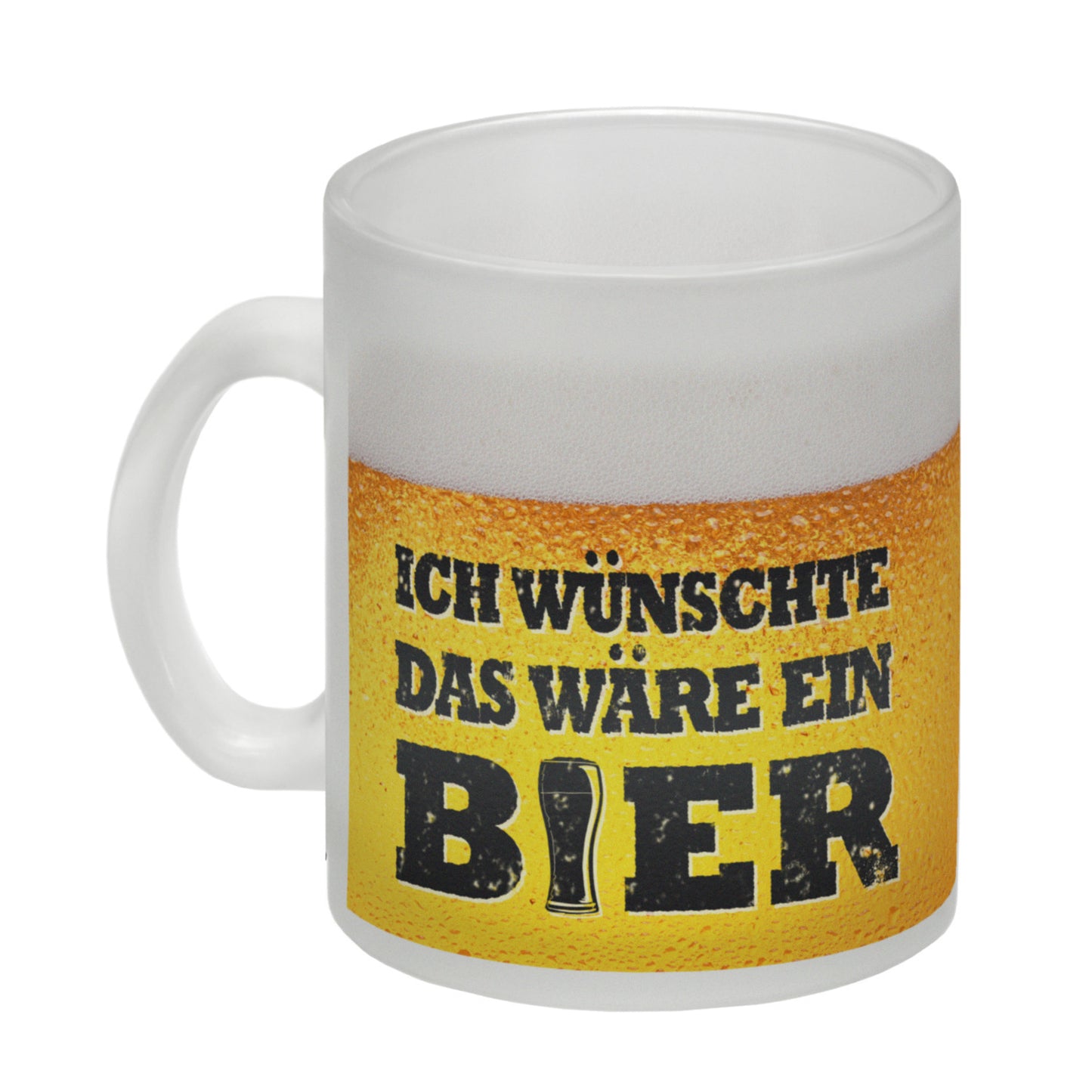 Ich wünschte das wäre ein Bier Glas Tasse mit Biermotiv